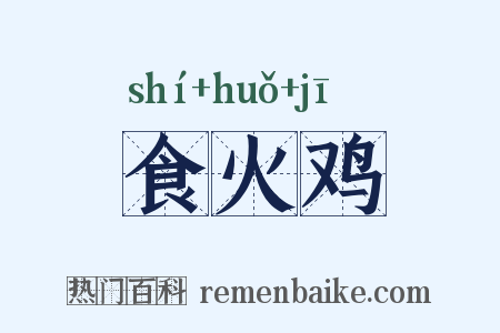食火鸡是什么意思的图片